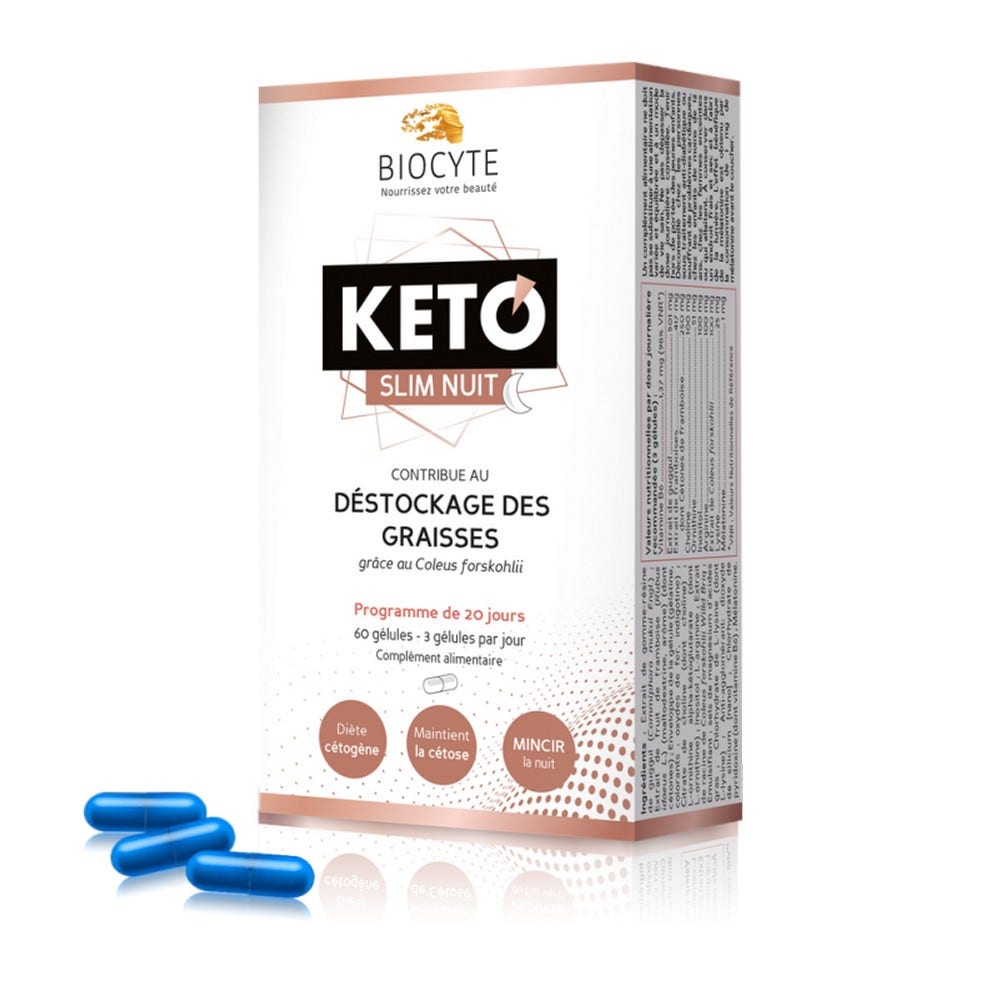 Biocyte Keto Slim Night 60 Gelules Destockage Easypara